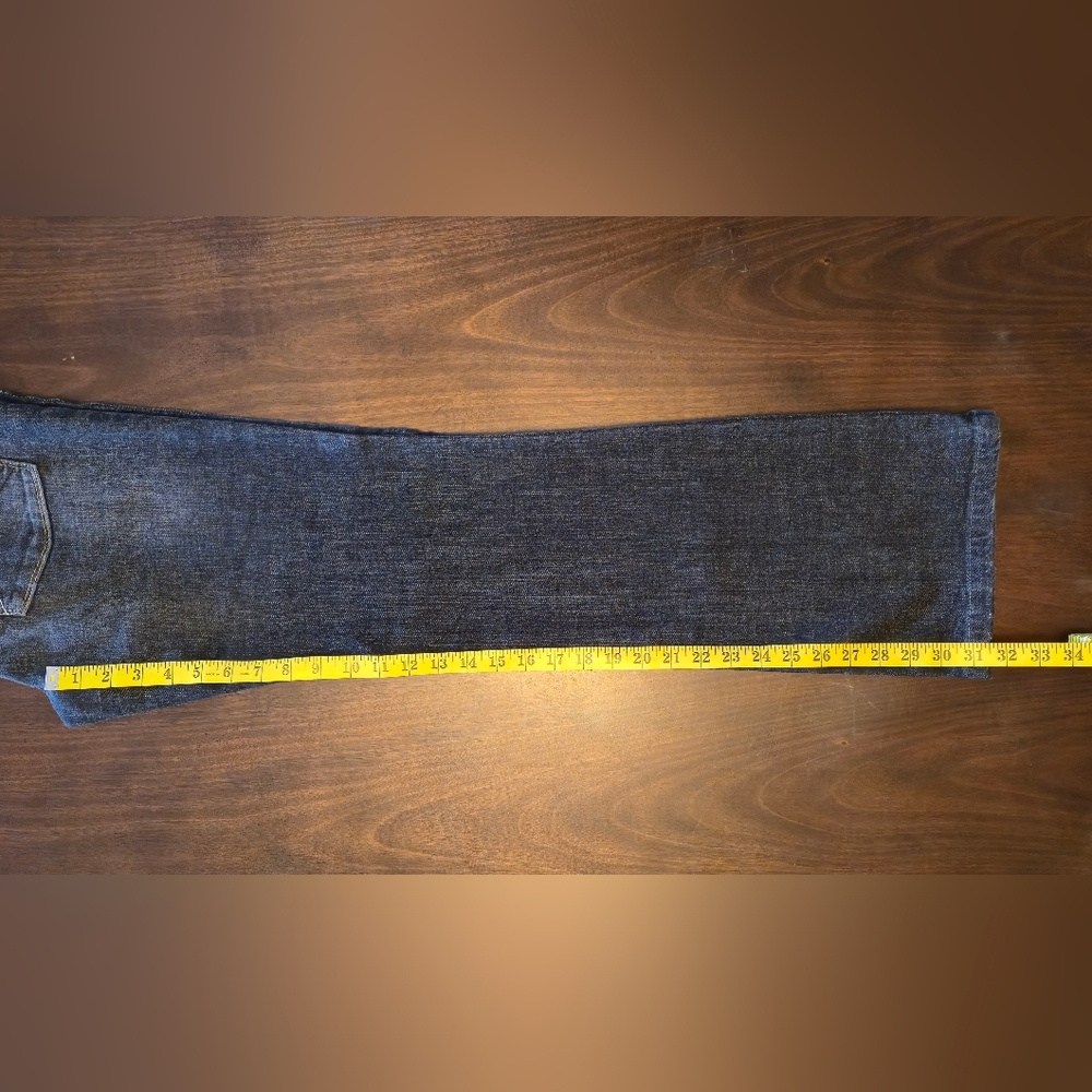 Bisou Bisou "Bisou Basic Med Black Wash" Flare Wide‎ Leg Jeans Size 10 - Picture 12 of 12